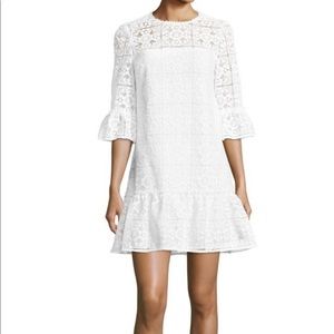 Kate spade white lace shift dress